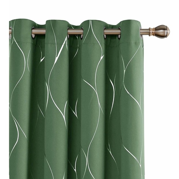 Deconovo Other - Deconovo Forest Green Blackout Curtain Panels Set of 2 52" X 80" NEW-OPEN